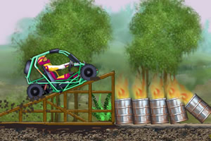 四驱车疯狂行驶