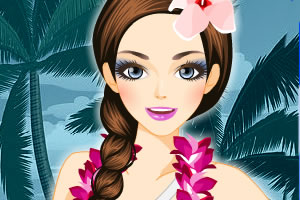 夏威夷海边女生