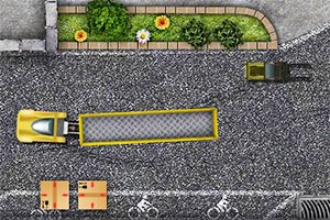 超长大卡车停车