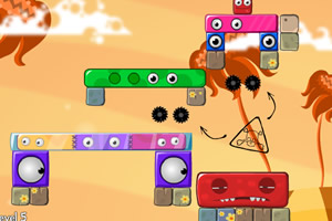 怪物岛上的红方块3选关版