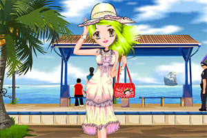 动漫女生夏日风