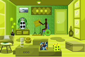奇趣绿色房间逃脱