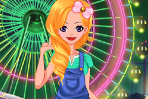 摩天轮下的女孩