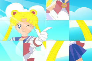 美少女滑动拼图