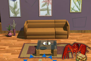 逃脱的烤宽面龙虾