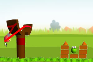 3D愤怒小鸟射绿猪