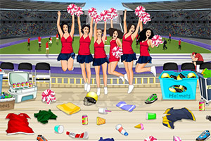 清理啦啦队现场