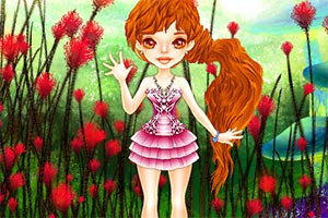 可爱森林花仙子