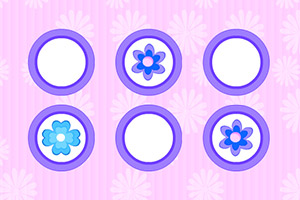 可爱花朵翻翻乐