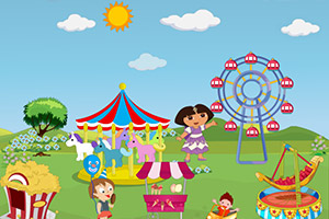 朵拉布置主题公园