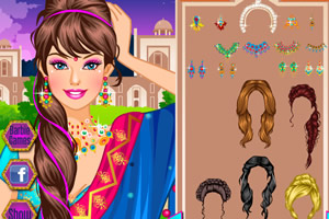 芭比印度纱丽服