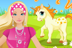 芭比照顾独角兽