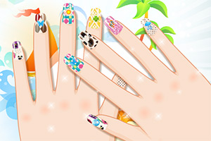 夏季清爽美甲