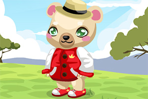 照顾可爱熊宝宝