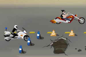 暴怒的摩托驾驶