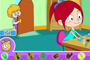 沙滩晚会前的偷懒