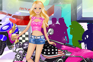 芭比机车装扮