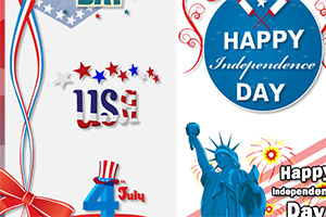 制作独立日贺卡