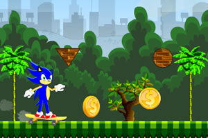 索尼克滑板练习