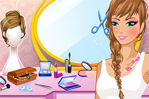 女孩的完美妆容