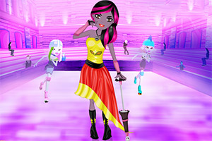 怪物女生在冰场