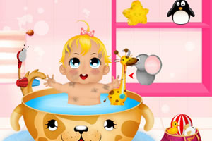 小婴儿沐浴时间