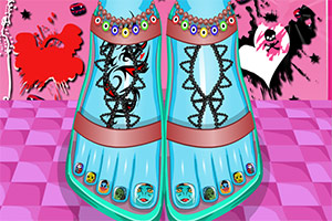 怪物高校足部美甲