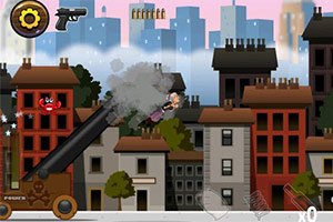 愤怒的老奶奶向前冲