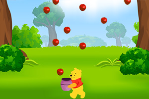 小熊维尼接苹果