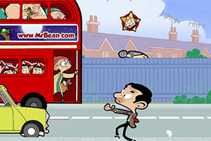 憨豆先生接东西