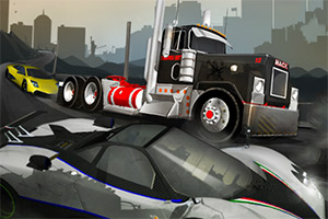 超级大卡车停车