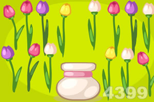 花卉店员开小差