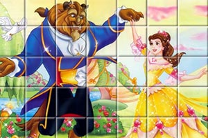 女孩和野兽旋转拼图