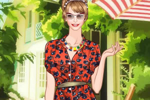 夏季衬衫式连衣裙