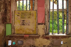 倒塌的砖楼逃生