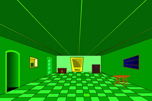 被困绿色房间
