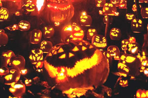 万圣节南瓜里的星星