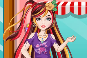 女孩的浮夸发型