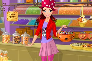 万圣节糖果店女孩