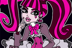 怪物高校女孩上色