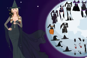 万圣节的女巫装扮