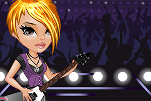 时尚的摇滚女孩