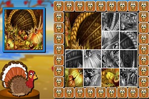 感恩节火鸡拼图