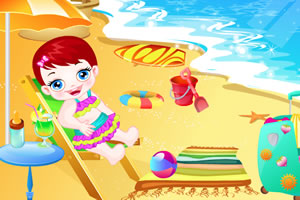 宝贝露露去沙滩