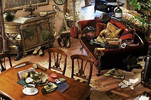 凌乱复古房屋找东西