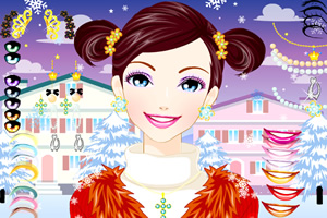 圣诞节可爱小女孩