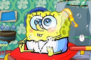 照顾可爱海绵宝宝