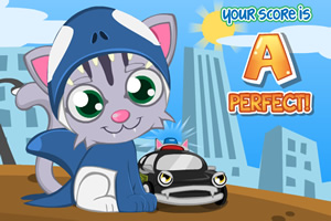 照顾调皮小猫咪