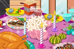 感恩节丰盛晚餐