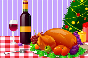 感恩节的诱人晚餐